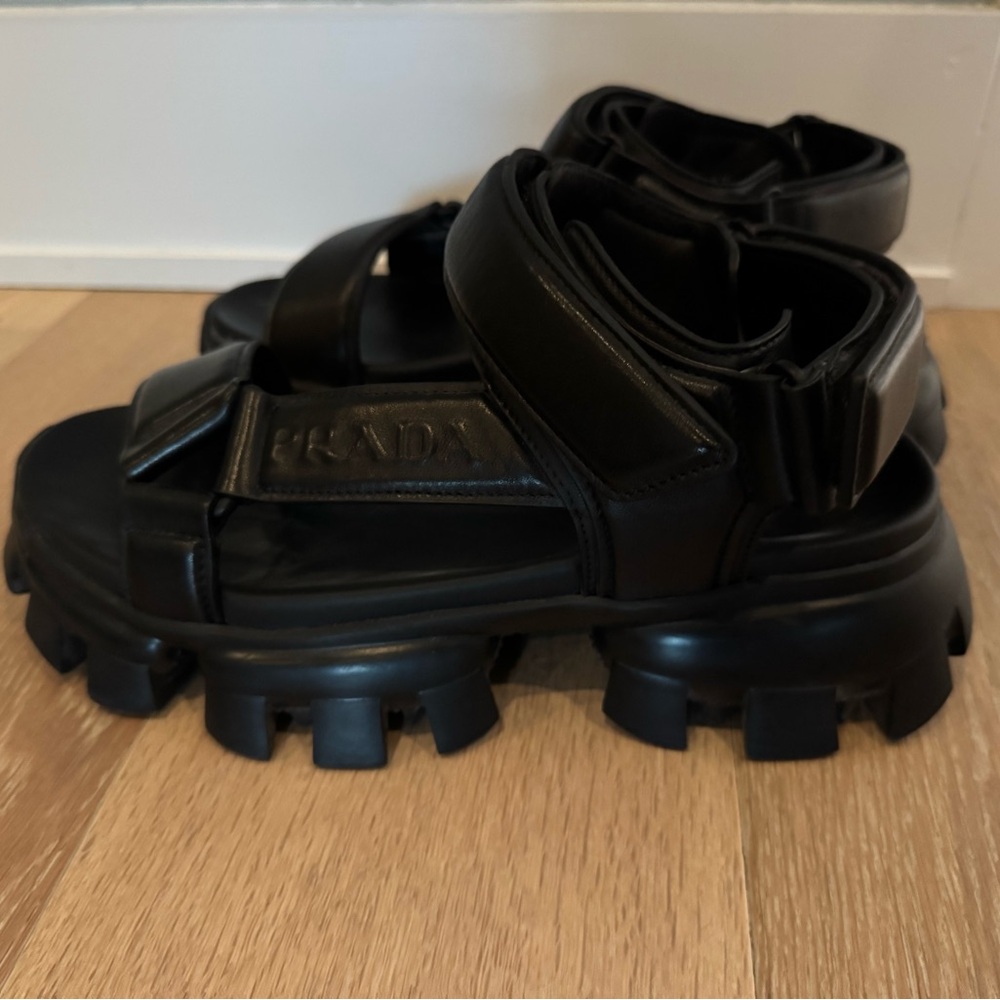 Prada Black unisex Sandals